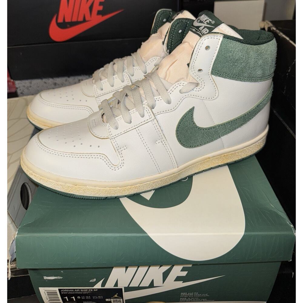 Nike Jordan Air Ship PE SP A Ma Maniere Pine Green Men’s 11.5 - Picture 3 of 7
